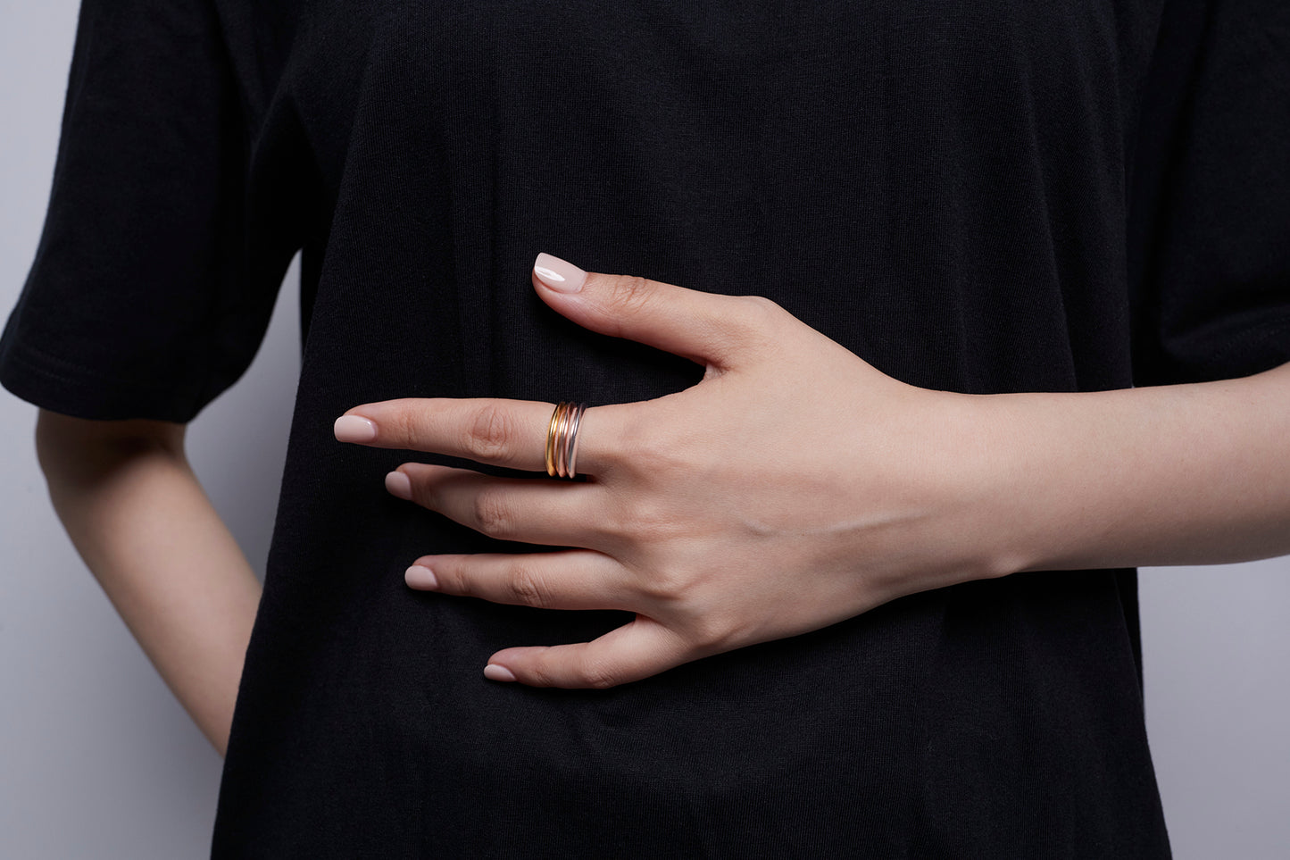 Stack Ring in Yellow Gold