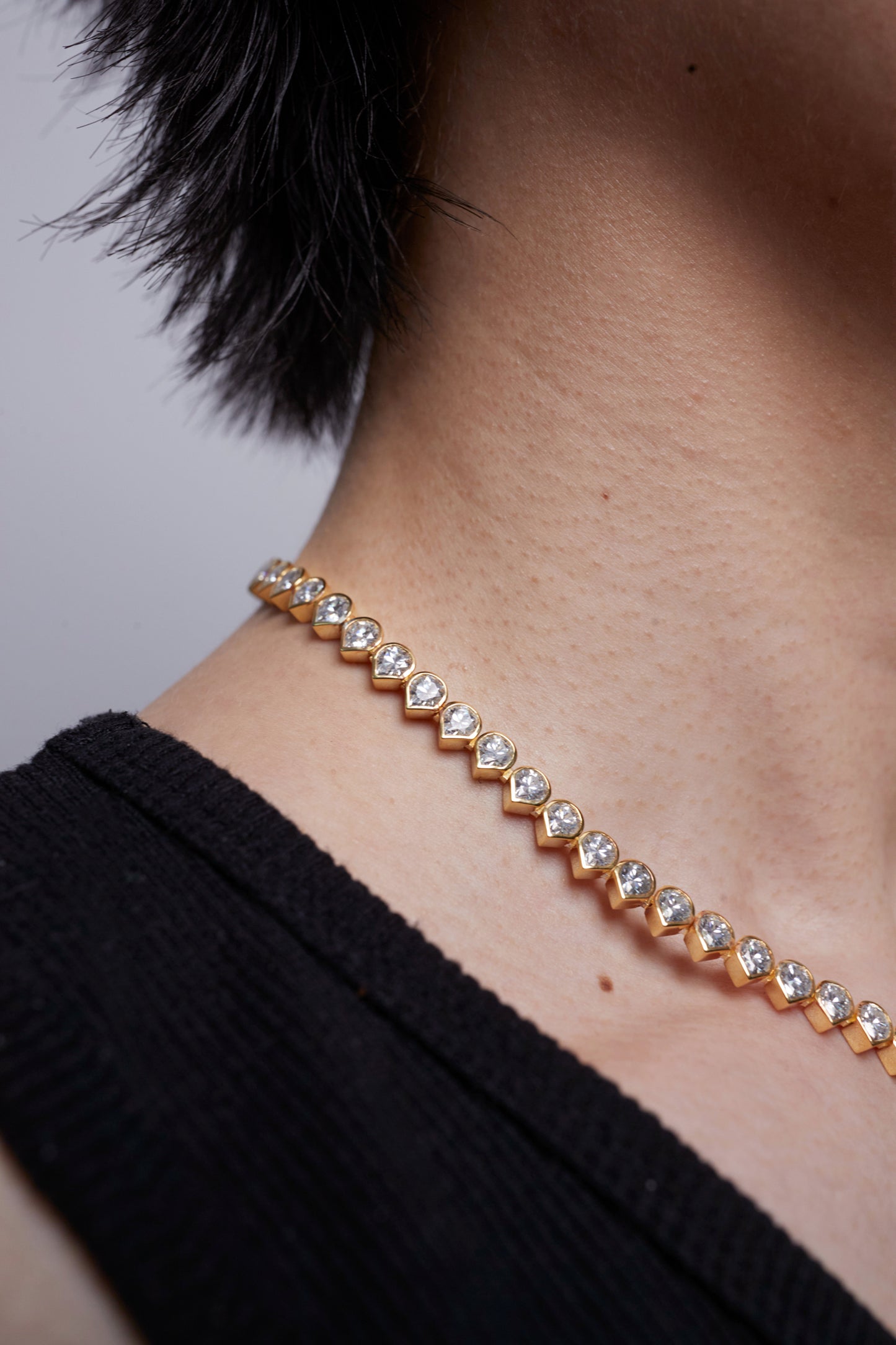 Tennis Necklace with lab-grown Diamonds