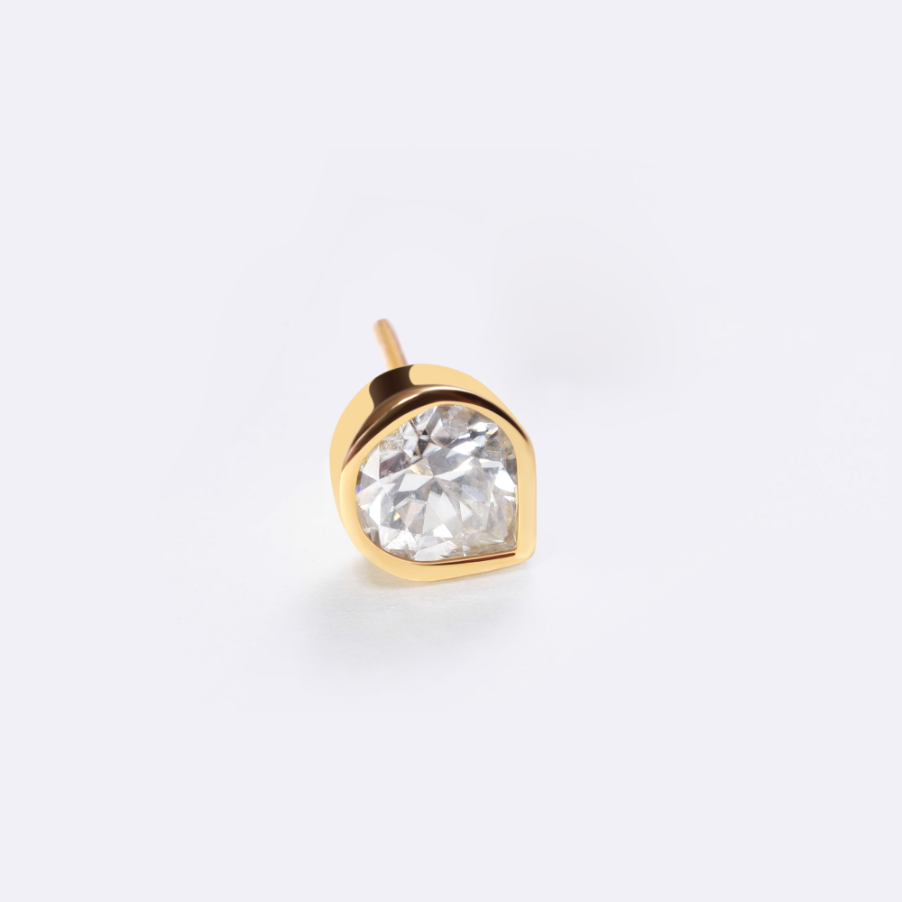 Stud Earring with Lab-Grown Diamond