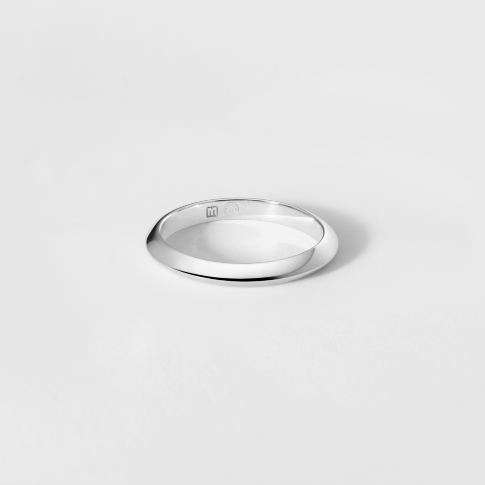 Stack Ring in White Gold