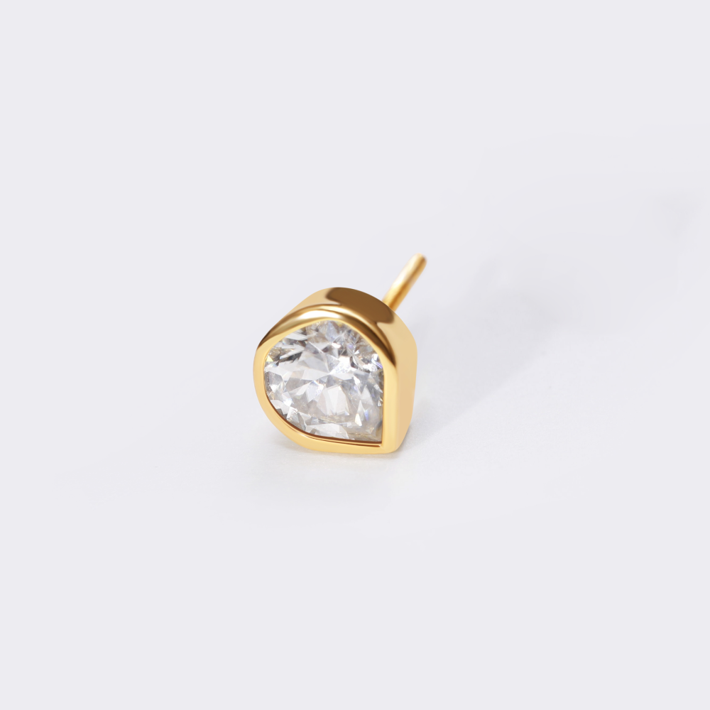 Stud Earring with Lab-Grown Diamond